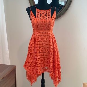 Free People Dress Open Back Lace